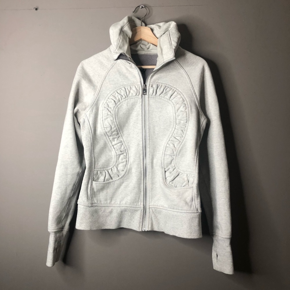 Lululemon cuddle up jacket gray size 10